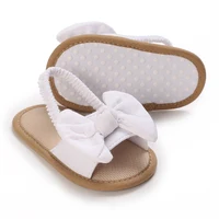 NEW 0-18M Summer Cute Bow Newborn Baby Shoes Non-slip Cloth Bottom Shoes For Girls Elegant Breathable Baby First Walking Shoes 4