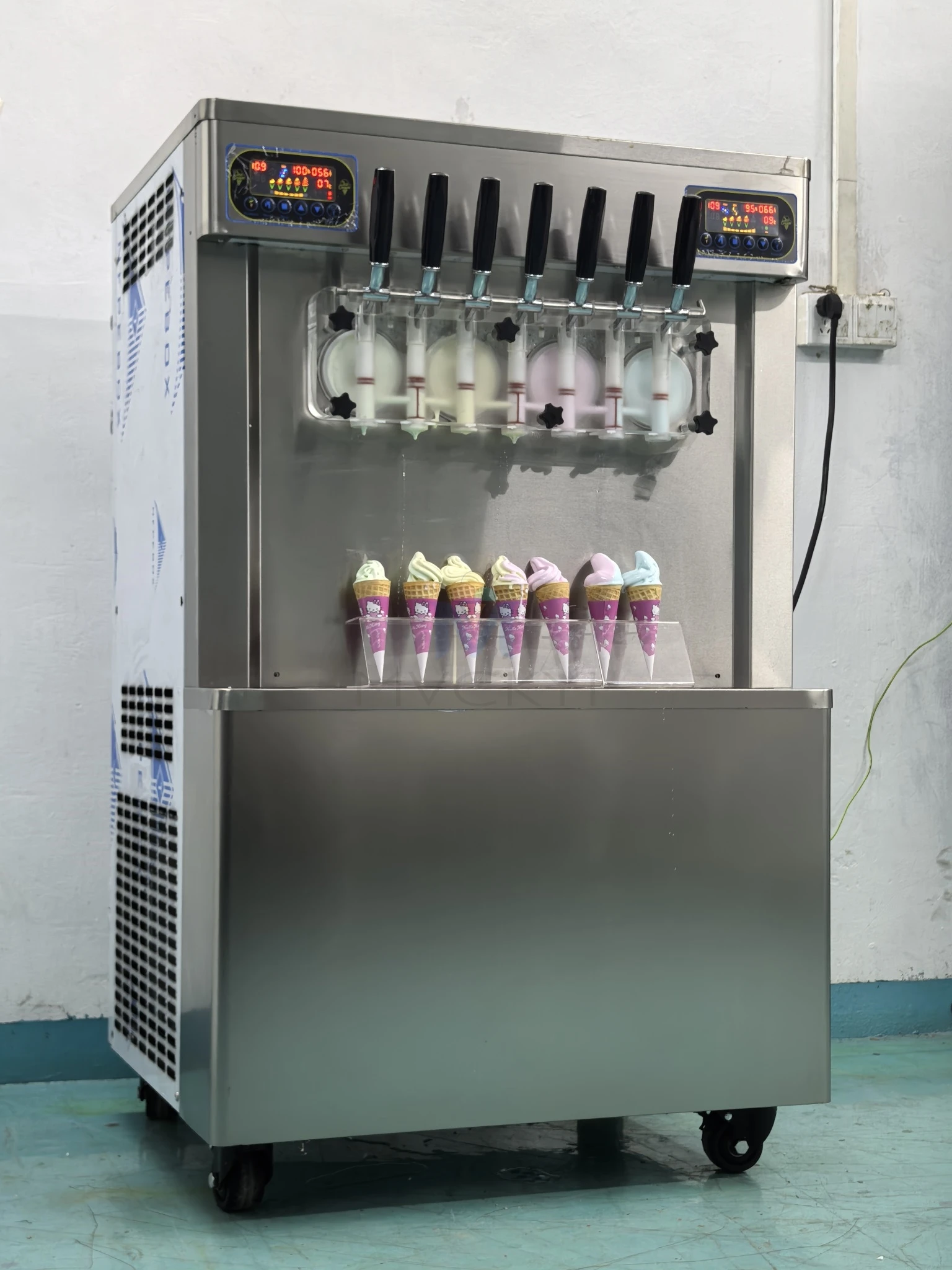 7 flavors high quality table top ice cream machine soft /soft serve ice cream machine/acai ice cream machine 2