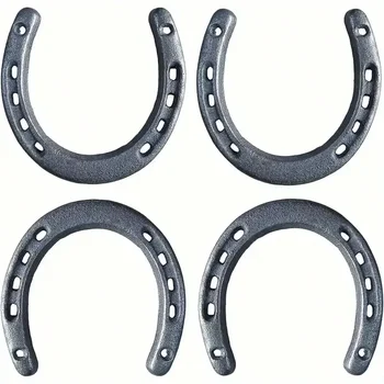 Set of 4 Cast Iron Horseshoes 1
