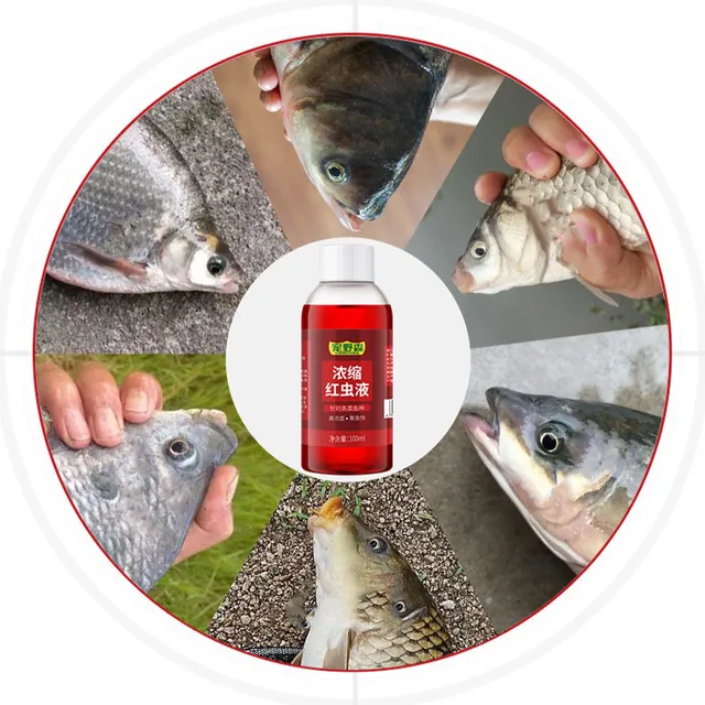 3pcs Additive Je60ml Strong Fish Attractant Concentrated Red Worm Liquid  Fish Bait Additiveextra Concentrated