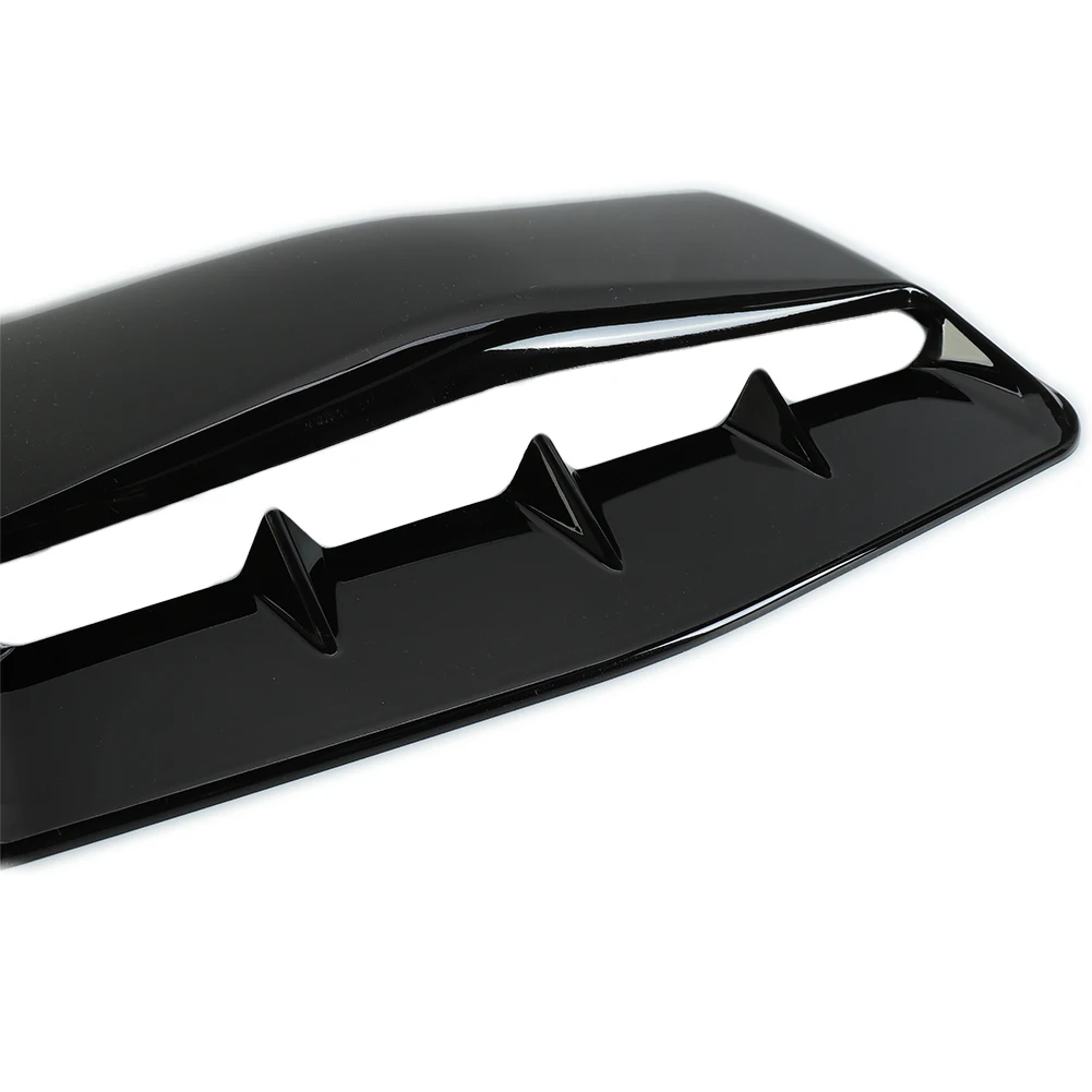 

GLOSS BLACK Hood Scoop Cover Universal 1pcs 43*30*5cm Air Flow Intake Bonnet Decorative Brand New High Quality