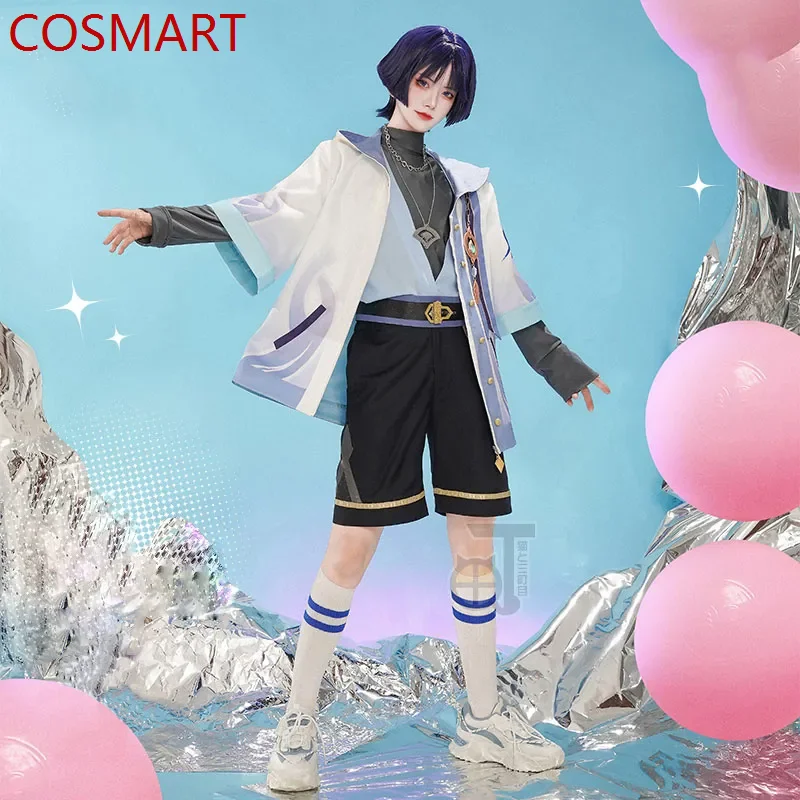 

COSMART Game Genshin Impact Wanderer Cosplay Costumes Casual Wear Party Suit Anime Clothing Halloween Carnival Uniforms