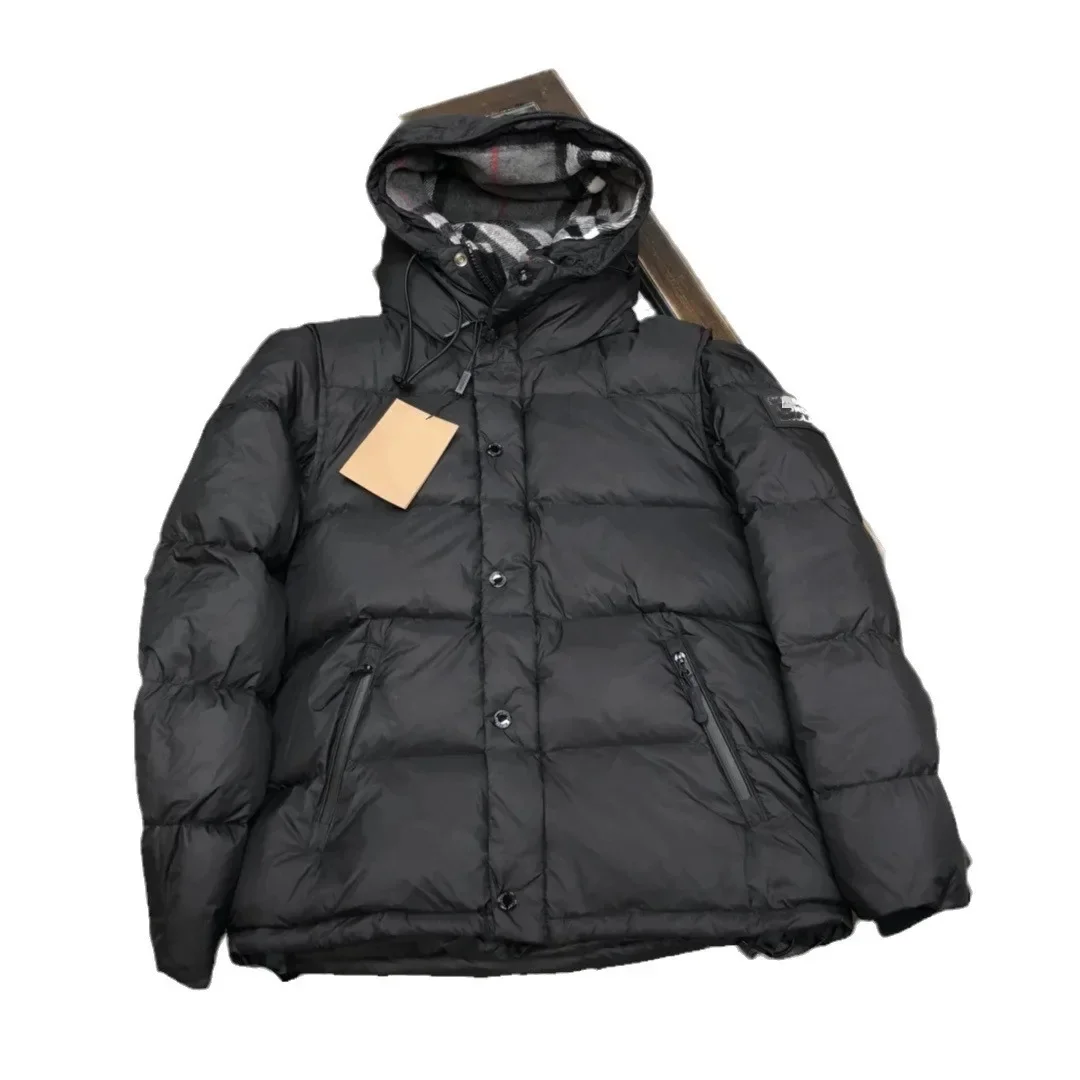 Down Jacket Winter Detachable Sleeves Hooded Down Coats Cold Resistant and Warm Men Women's 95% White Duck Jacket