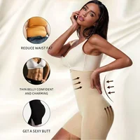 Pantalon d'entraînement façonnant taille haute sans couture, adapté aux femmes, contrôle des hanches et short façonnant la mi-cuisse 6