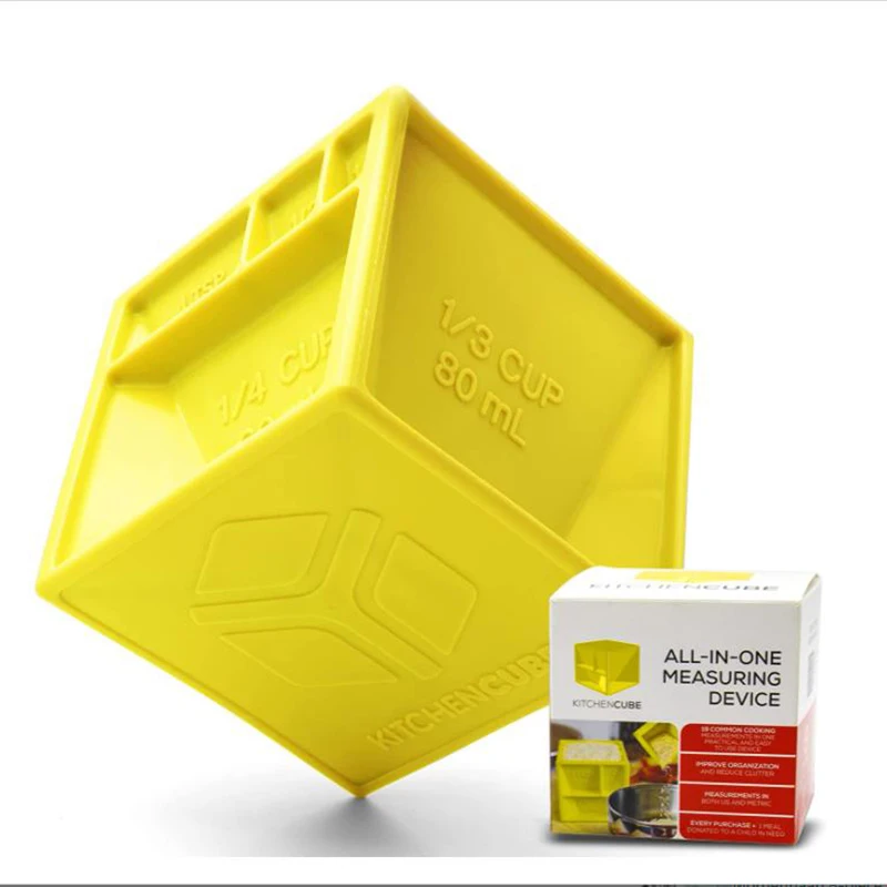 Kitchen Cube // All-in-One Measuring Device (Yellow) - The Kitchen