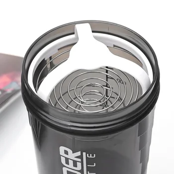 AA Fashion 600ml Plastic Useful Sport Gym Protein Powder Shaker Mixer Cup Bottle 4