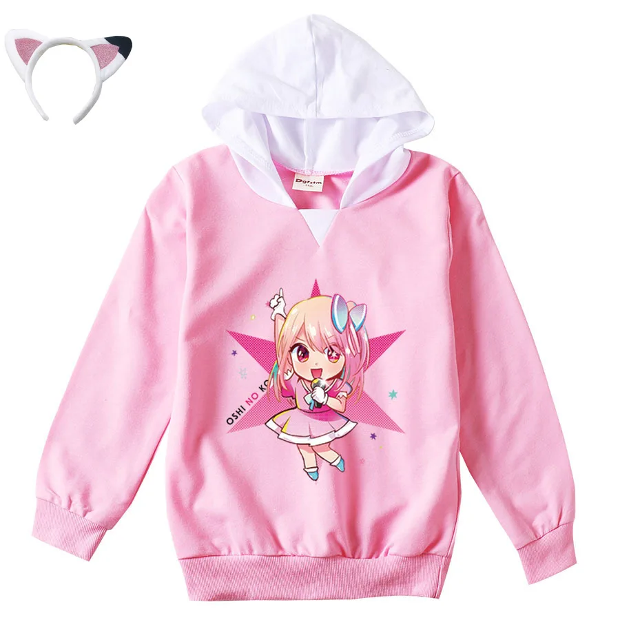 

Kawaii Oshi No Ko Hoodie Kids Ai Hoshino Halloween Carnival Clothes Girls Hoody Sweatshirts Boys Casual Coats Children Outerwear