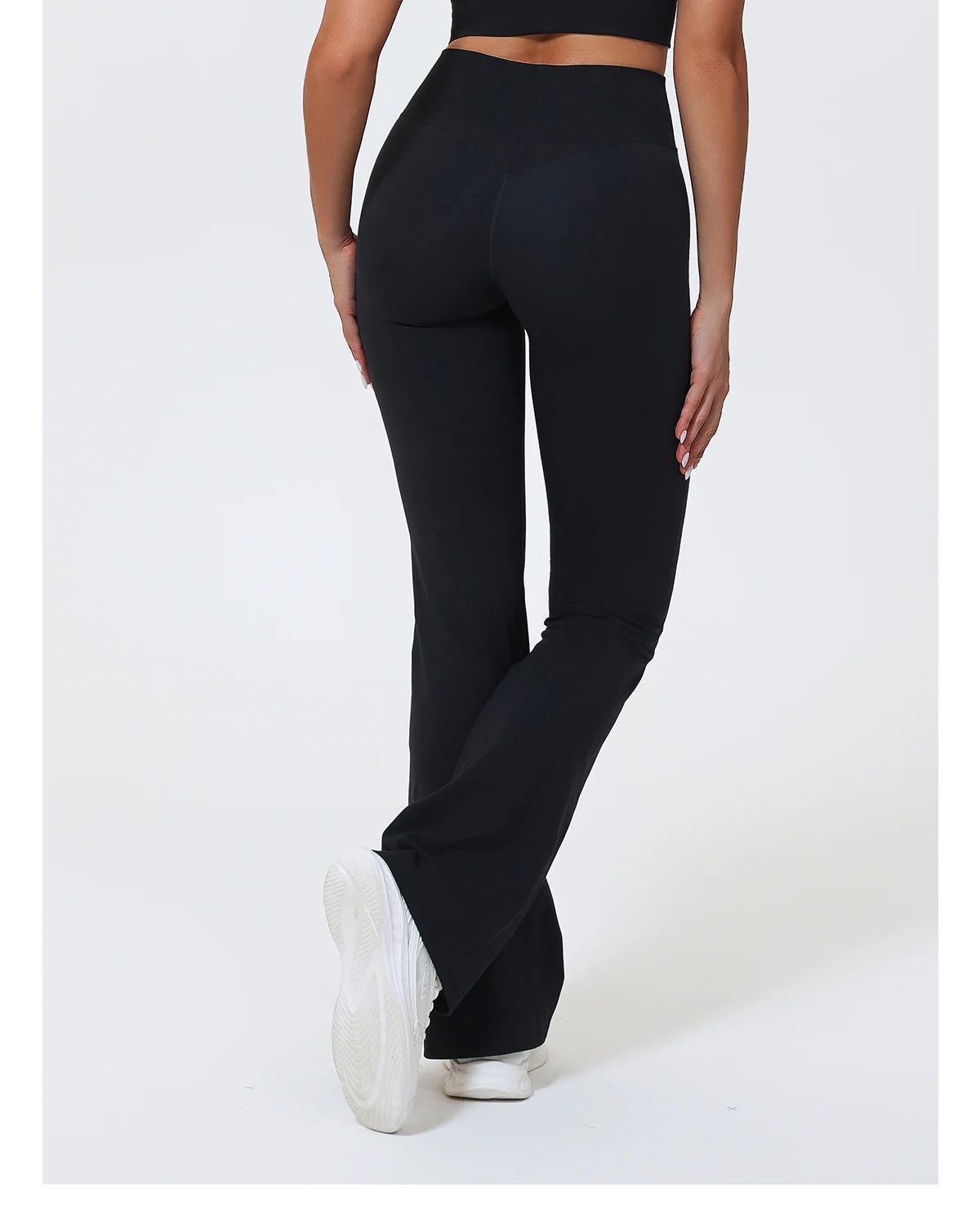 Hearuisavy Sommer Damen Workout Schlaghose Leggings Pilates Fitness Hose Hochgeschnittene Po-Lifting Yoga Schlaghose – Detail 30