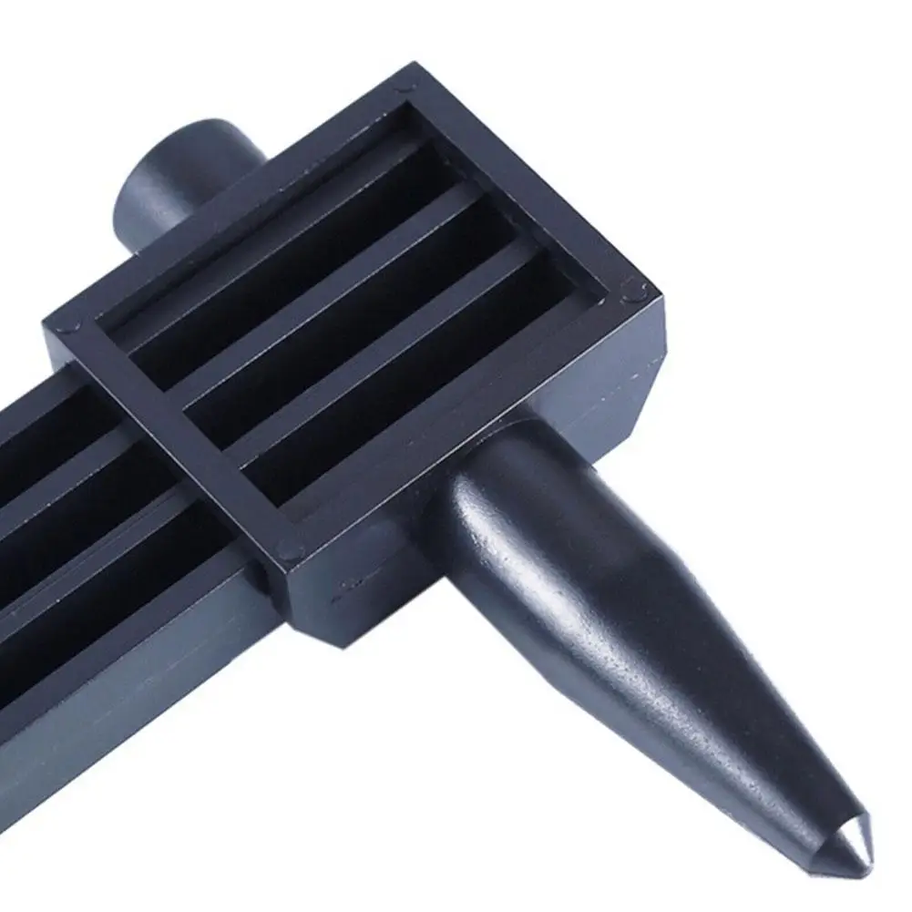 휠 허브 구멍 거리 측정 도구, 블랙 슬라이딩 플라스틱 게이지 눈금자, 8 홀 PCD 눈금자 러그 허브 피치 시트 금속 눈금자