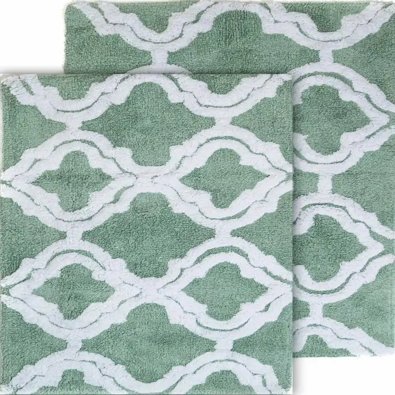 

Quatrefoil 2pc Subtle Green Bath Rug Set (21 Cinnamoroll rug Long rug Bathroom carpet Rainbow friends Alfombra dormitorio Prayer