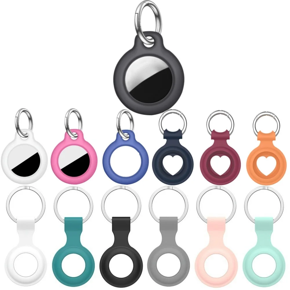 

For Apple Airtags Case Hard PC/Silicone Protective Skin Cover Keychain Keychain Cover for Shockproof Case Shell Apple AirTag