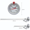 Candy/Deep Fry Thermometer with Instant Read Dial Thermometer Stainless Steel Stem Meat Cooking Thermometer 0-300 ℃ 6