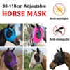 Horse Mask Equestrian Supplies Horse Face Anti-Mosquito Cover Anti-Insect Anti-Fly Horse Mask Face Mesh Fly Protective Cover 2