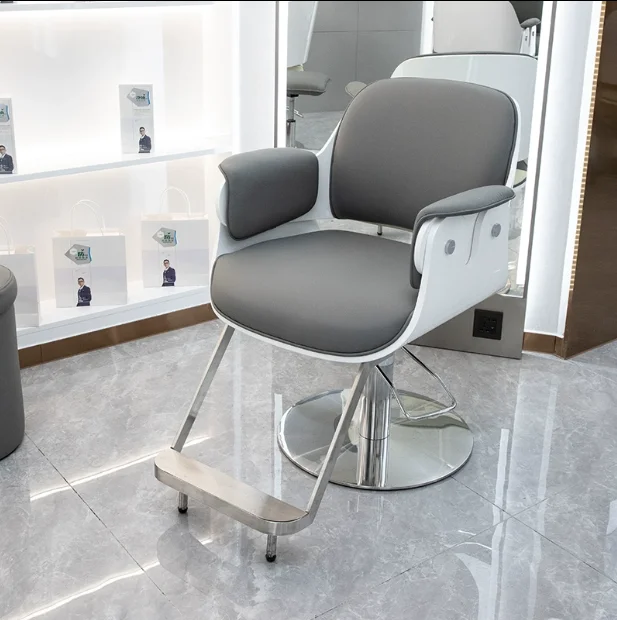 

High end barber shop chairs, hair salons, hair cutting stools that can be folded down, hair salon dedicated adjustable rotating