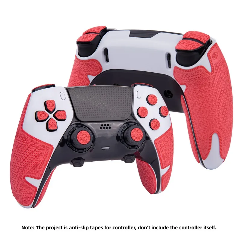 Impugnature Per Controller Talongames Rosse Per Playstation 5 Edge / Ps5 Edge Dualsense, Antiscivolo, Pulsanti, Impugnatura Per Controller Kit Skin Te