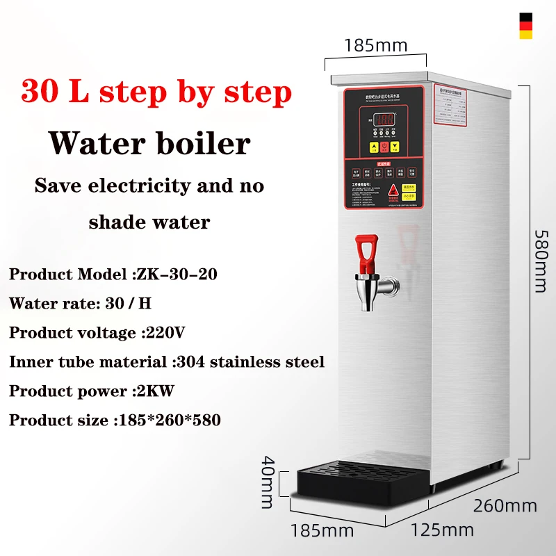 30L/h Water Boiler Commercial Automatic Electric Heating Water Barrel milk  tea shop bar machine water dispenser water heater - AliExpress