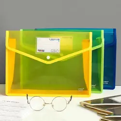 Portable Pvc Portfolio Data Pocket School Supplies Office File Folder Document Organizers Paper Storage Bag Organ File Bag