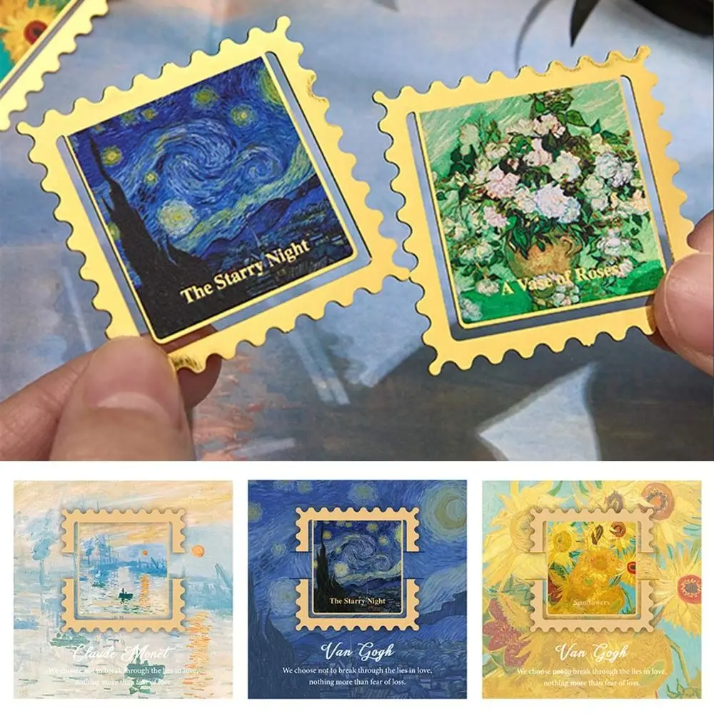 Creative Oil Painting Bookmarks Cute Landscape Separator Pages Tags DIY Funny School Office Supplies bookmarks stationery supplies oil painting bookmark