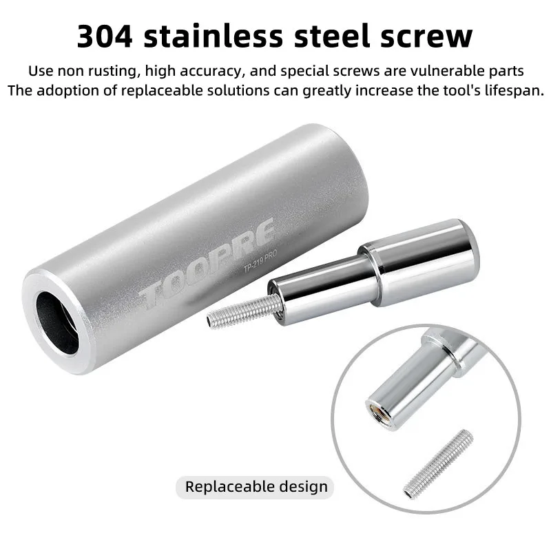 TOOPRE 산악 자전거 포크 플라워 센터 펀칭 도구, 자전거 그릇 세트, 이빨 없는 매화 행어 해바라기 설치 도구