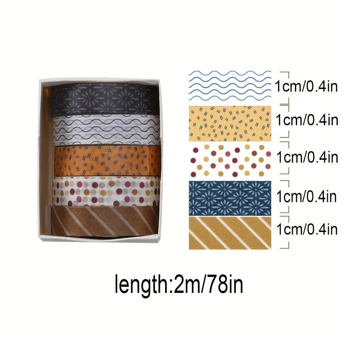 Minimalist Solid Color Washi Tape Set - Decorative Craft Tape for Journaling, Scrapbooking, and Gifts
