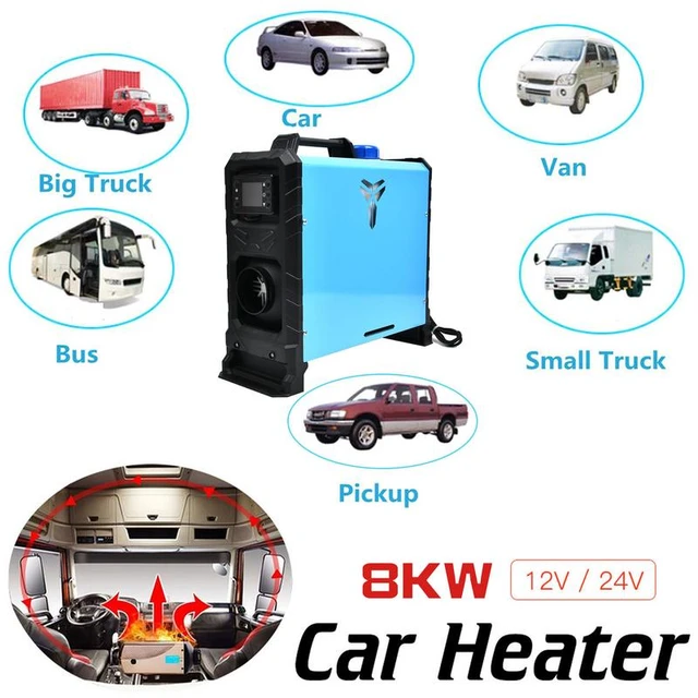 Diesel Air Heater Set 12V / 24V 8KW Air Parking Heater Kit with LCD Display  Auto Heating Accessories for Car Truck - AliExpress