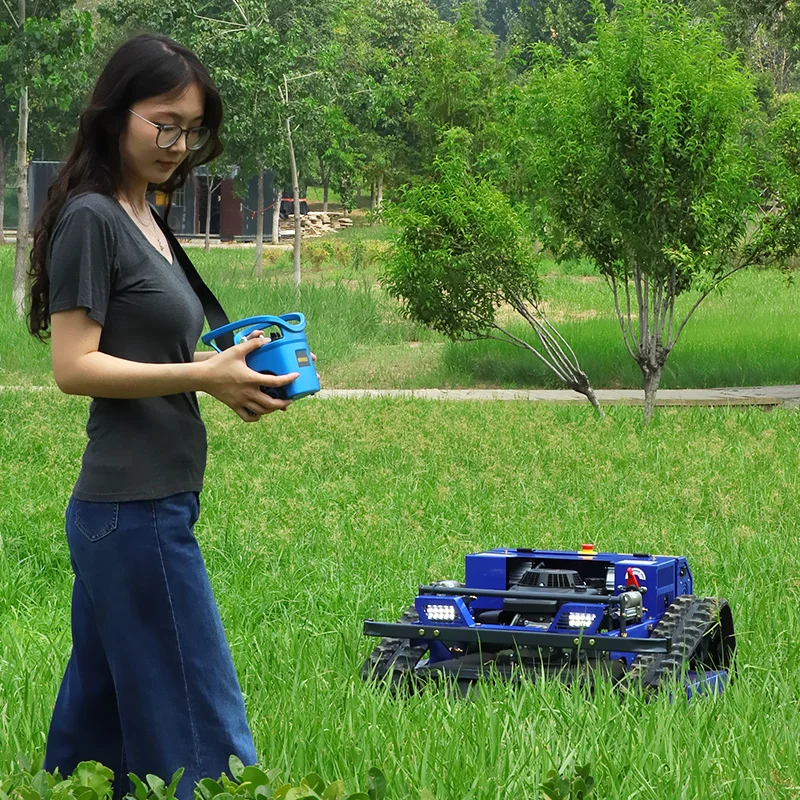 Customized All-Terrain AI Remote Lawn Mower β 550mm Engine, Remote Control Riding Lawn Tractor for Agricultural Use 3