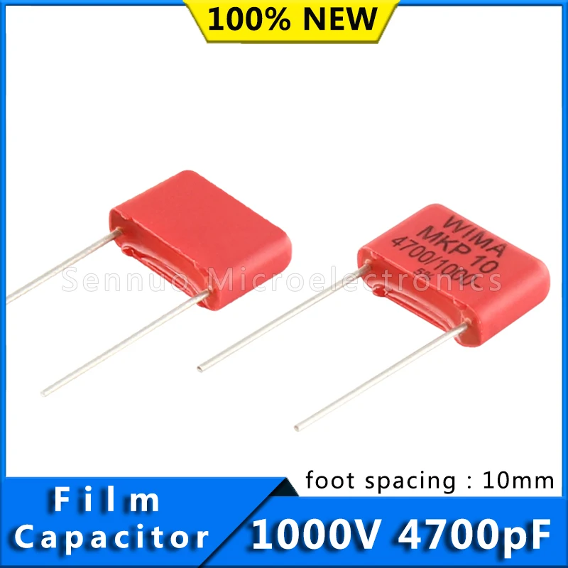 

5/10pcs New German WIMA Film Capacitor MKP10 1000V 4700pF 1000V 472 Pitch 10mm Audio Infinity Capacitor MKP1O114703C00JSSD