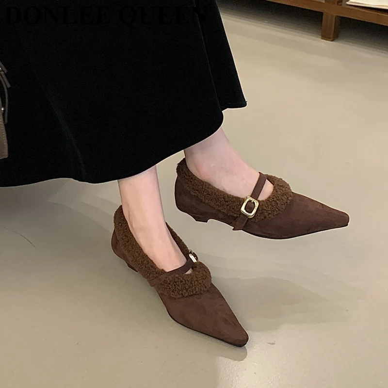 2025 New Winter Shoes Women Thin Low Heel Pumps Fashion Brand Elegant Pointed Toe Shallow Mary Janes Shoes Warm Fur Loafer Mujer - AliExpress 322 2025 New Winter Shoes Women Thin Low Heel Pumps Fashion Brand Elegant Pointed Toe Shallow Mary Janes Shoes Warm Fur Loafer Mujer - AliExpress 322