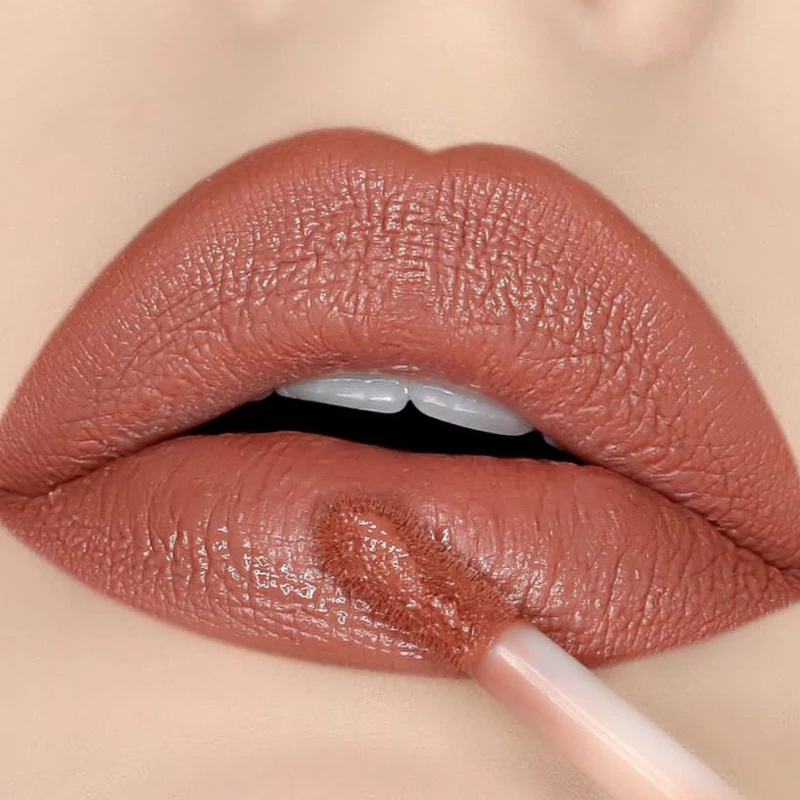 

Nude Lip Gloss Makeup Matte Velvet Liquid Lipstick Lasting Waterproof Non-stick Cup Sexy Red Lip Tint Lips Cosmetics 6 Colors