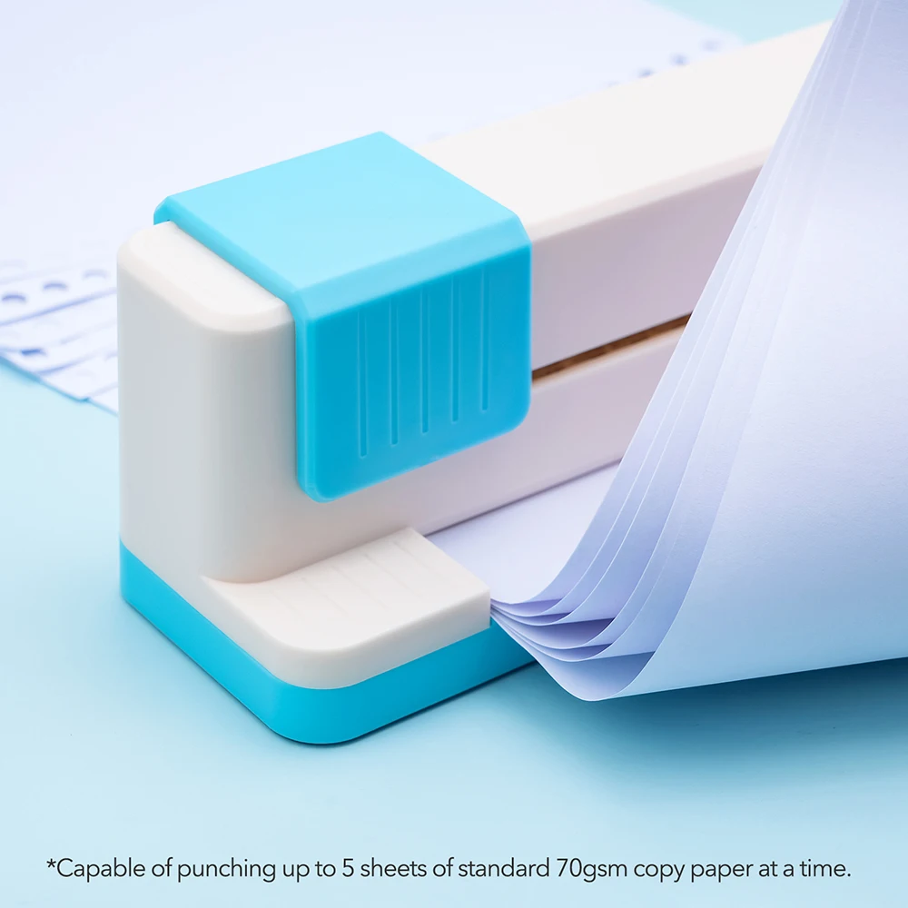 30홀 휴대용 수동 제본 펀치 (A4, B5, A5, B6, A6, B7, A7 루즈리프 노트, 사무용품)