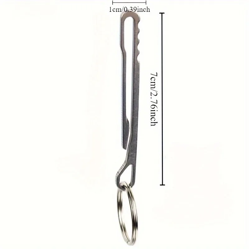 1pc Durable Belt Clip for Outdoor Camping, Hiking, Adventure, Simple Keychain, EDC Tool Clip