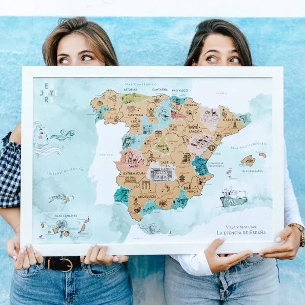 Mapa de España para rascar - AliExpress