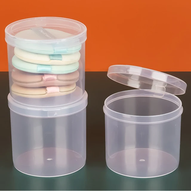 Small round plastic box mini plastic PP box round transparent