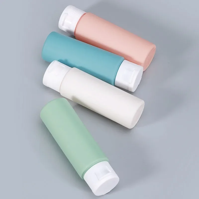 Macaron Travel Split Bottle 50ml Portable Split Set Makeup & Skin Care Lotion Shower Gel Flap Storage Bottle Easy To Carry