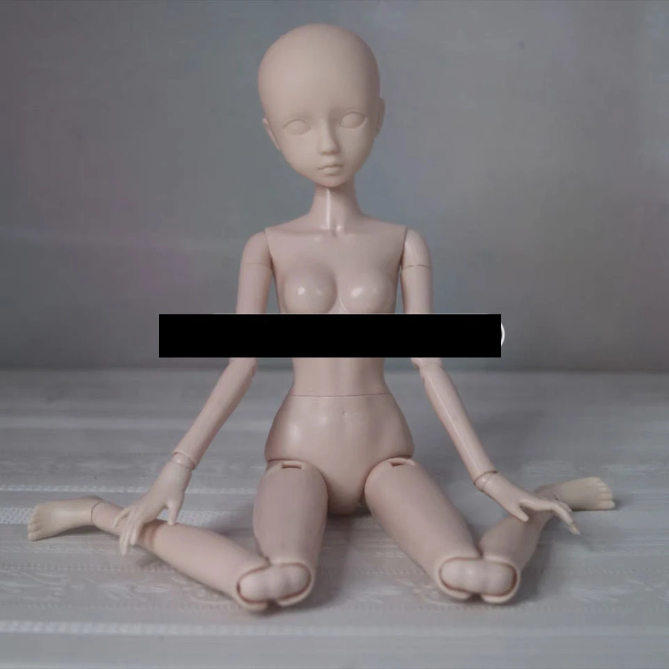

1/6 BJD Doll Movable Jointed Practice Makeup Toy Girl Doll ABS Material