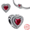 Red Series Dumbbell Fitness Heart Cola Mickey Minnie Dangle Charms Beads 925 Sterling Silver Fit Original Bracelet Women Jewelry 6