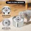 Stainless Steel Pet Water Fountain Cat Automatic Water Feeder USB Electric Mute for Cat Dog Filter Fountain Smart Drinking Bowl 4