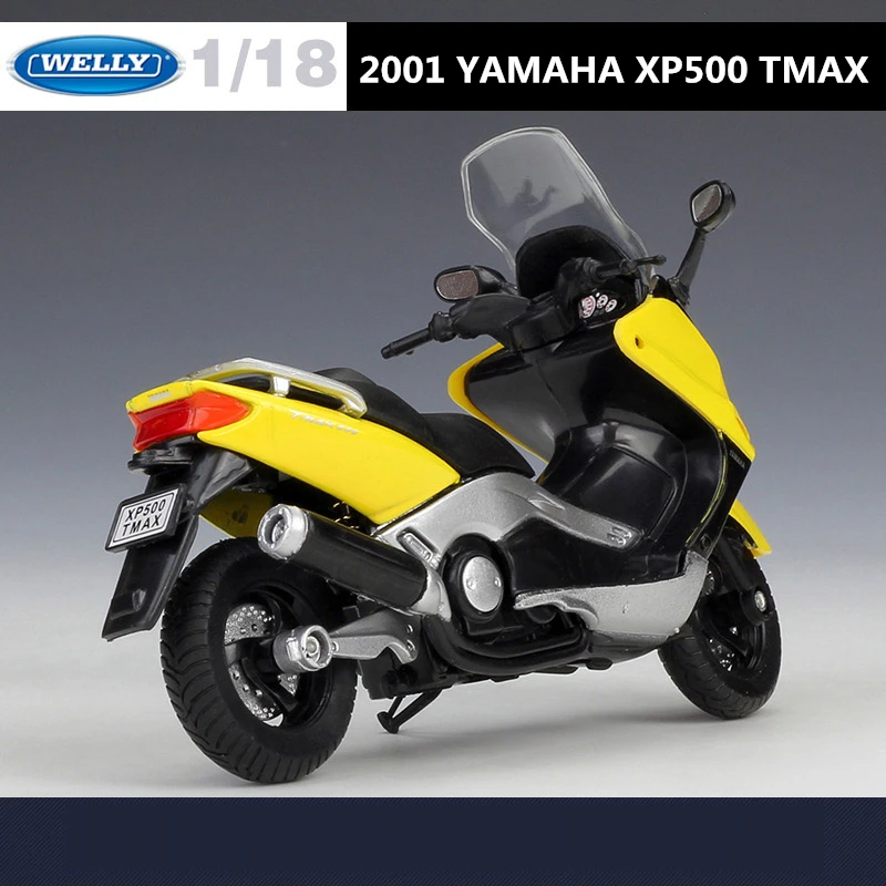 WELLY 1:18 YAMAHA XP500 TMAX Alloy Motorcycle Model Simulation