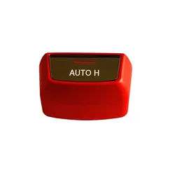 Premium Car Parking Brake Button Switch Cover - Sleek Auto Accessory Upgrade - Year 2014 Aug -2017 (AUTO H  Red)