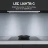 Hermitlux 30 inch Built-in/Insert Range Hood, 600 CFM 3 Speed Vent Hood, Ducted/Ductless Convertible, Charcoal Filters 3