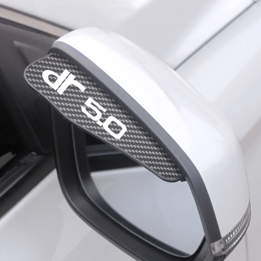2X Car Rearview Mirror Eyebrower Sticker Car Rain Eyebrow Cover For DR Motors 3 dr 5.0 dr f35 EV Auto Styling Accessories