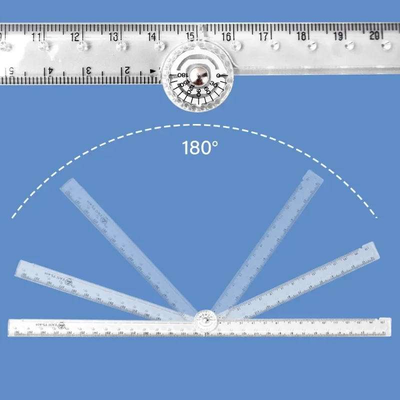 Transparent Acrylic Ruler Drawing Ruler Mathematical Line Circular Drawing Geometry Template