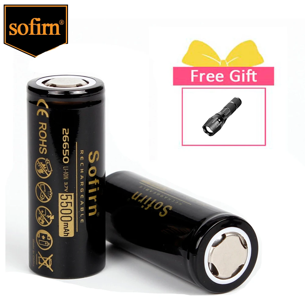 sofirn-26650-flat-or-top-rechargeable-battery-5500mah-3-7v-high