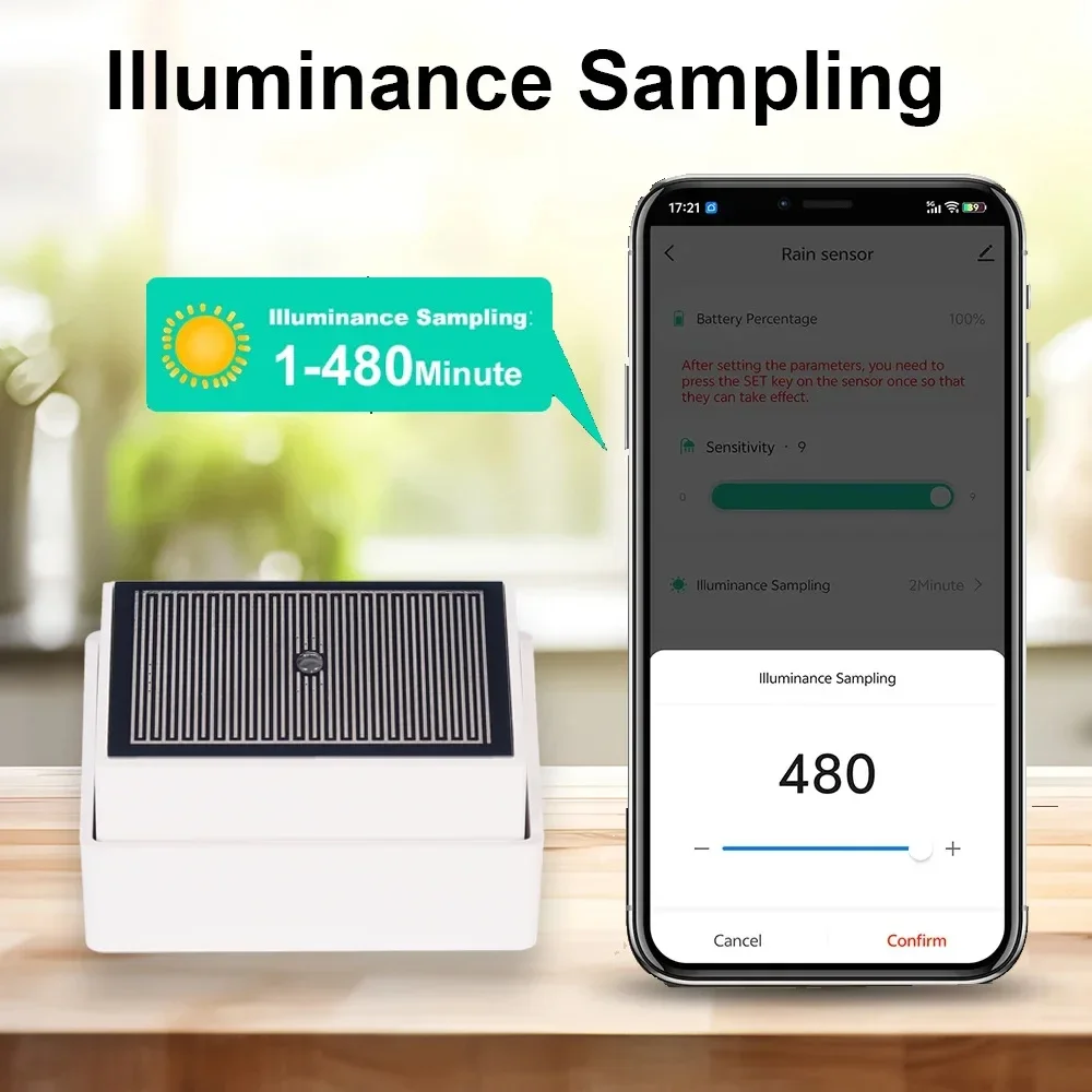 2in1 Tuya Zigbee Rain Sensor & Brightness Detector IPX4 Waterproof Compatible wi