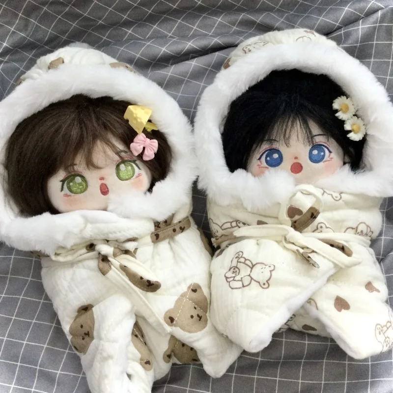 Spot 20cm cotton doll bag, quilt, sleeping bag, quilt, baby clothes, original attribute free doll handcrafted 6