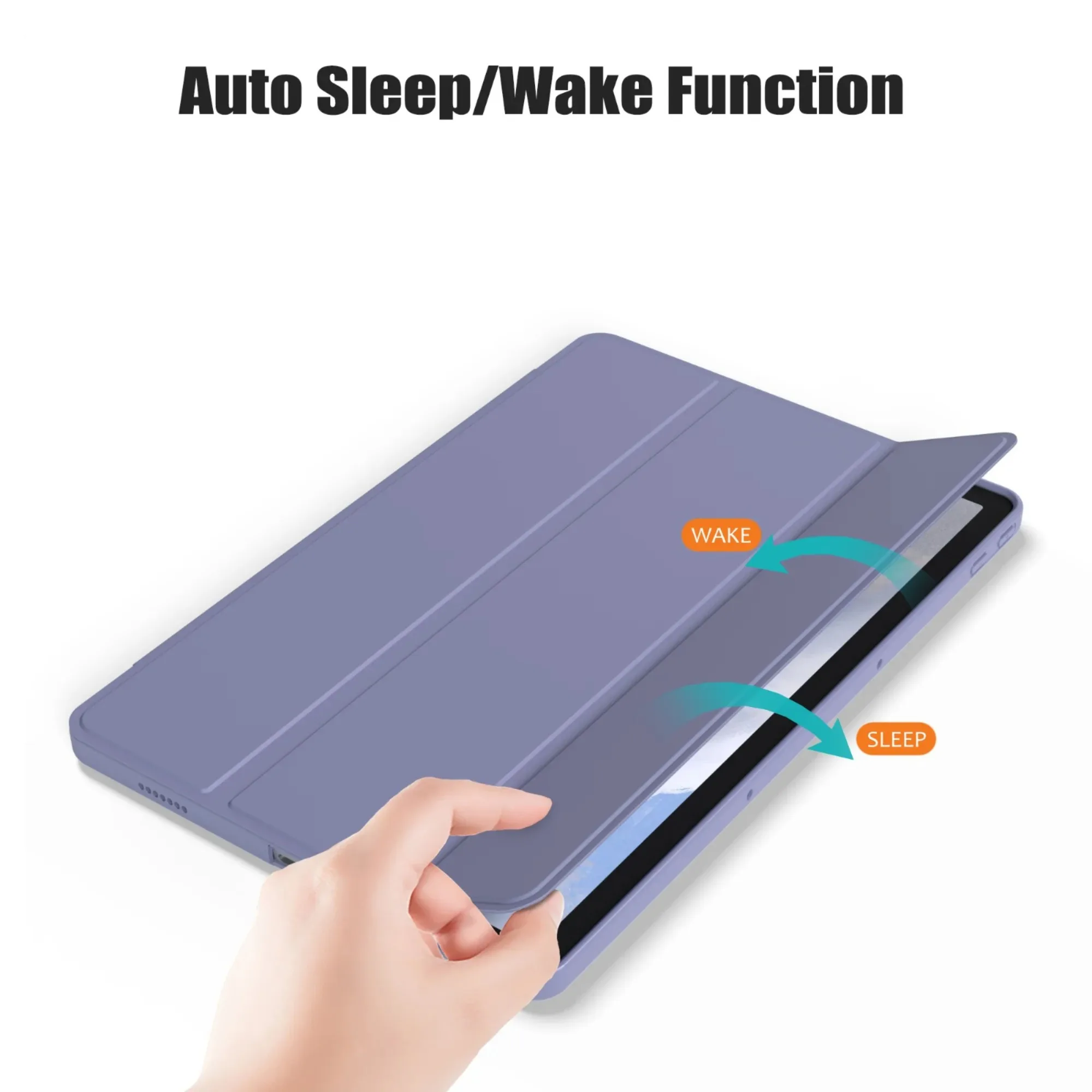 Premium Tablet Case with Tri-fold Stand and Smart Cover Design