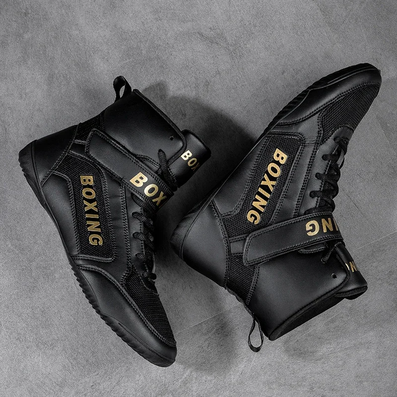 Professional Unisex Wrestling Boots Gym Big Size 35-47 Boxer Fighting Boxing Boots Breathable Mens Fight Wrestling Shoes