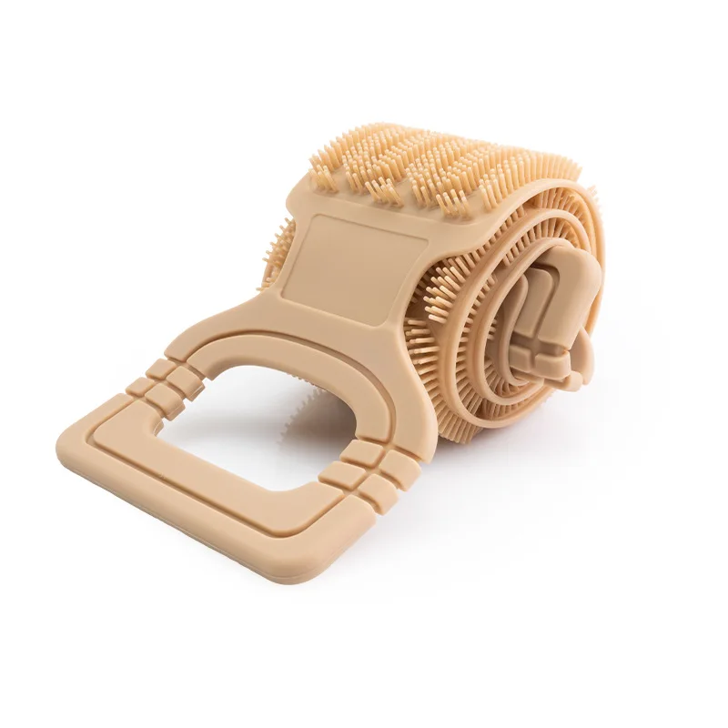 Silicone Bath Belt  Unisex Extended Bathing Back Rub Mud To Remove Dead Skin Double-sided Silicone Bath Towel