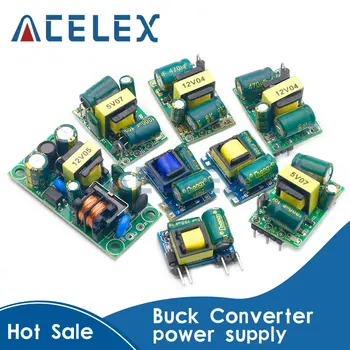 AC-DC V/5V/12V 정밀 벅 컨버터 AC 3.3v ~ 5v DC 스텝 다운 변압기 전원 공급 장치 모듈 1a 12W