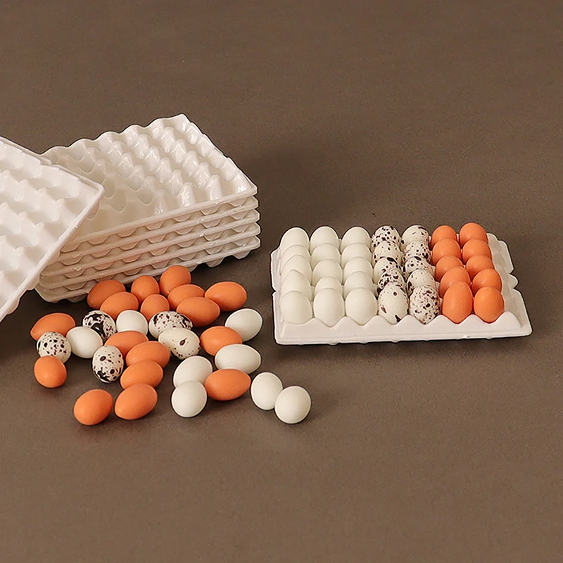 

Мини кукольный домик, миниатюрный поднос для яиц, ролевая игра, кухонная утварь